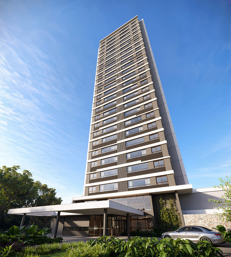 Torre Araucária no Jardins do Parque Prado