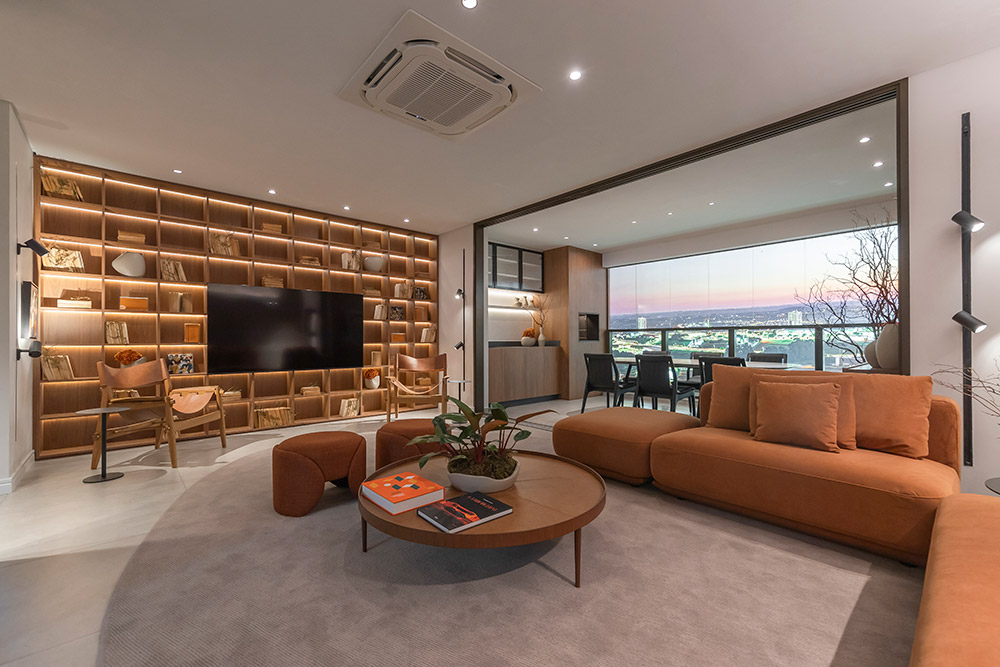 Varanda gourmet em apartamentos da A.Yoshii