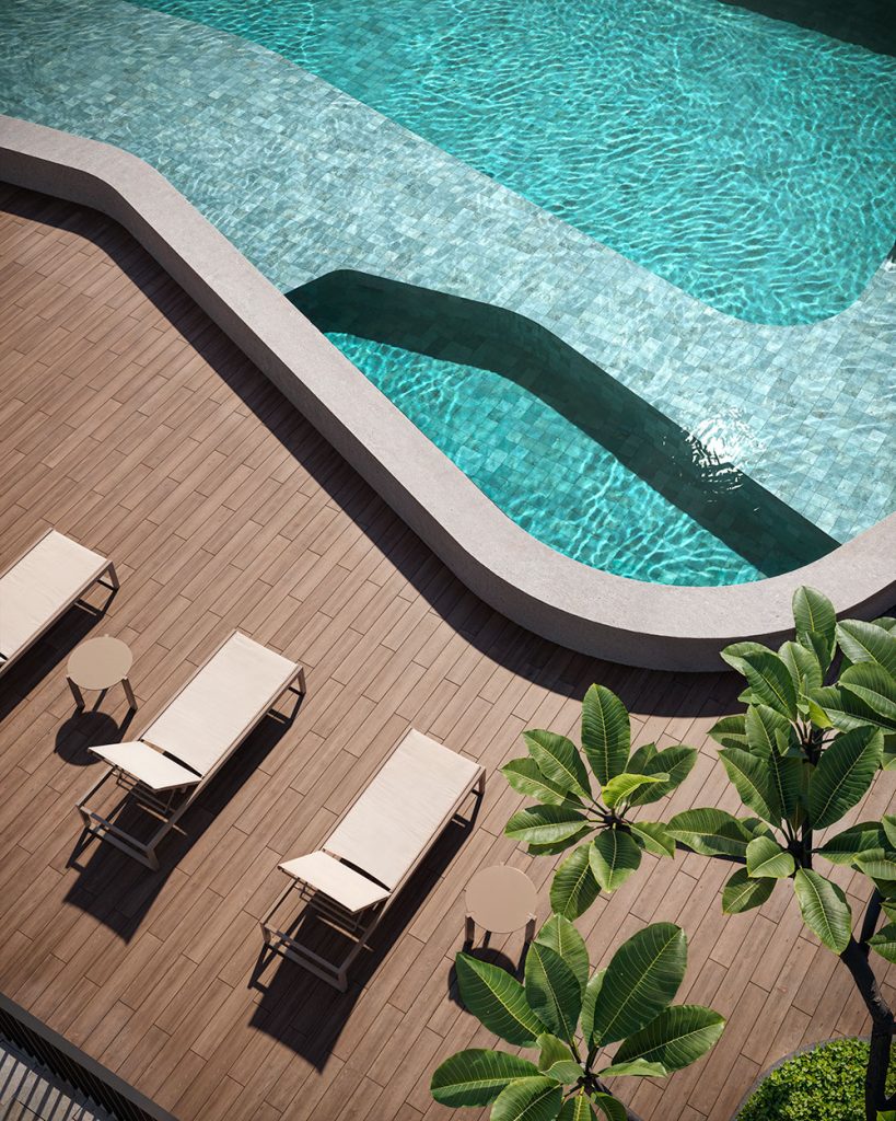 Piscina com o padrão de qualidade A.Yoshii